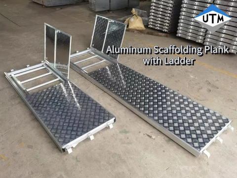 All Aluminum Scaffolding Plank with Ladder Hatch Ladder