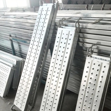 Q235 Galvanized Steel Catwalks Platform Ringlock Scaffolding Metal Plank with Hooks 