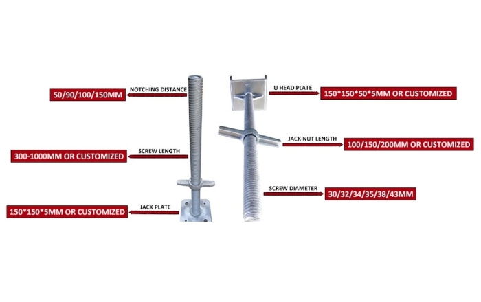 scaffolding screw base jack