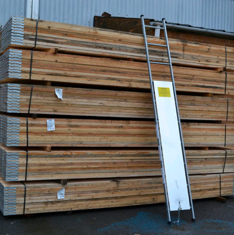 British Scaffold Steel Ladder Beam with Non-slip Tube