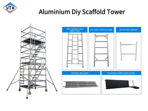 OEM Portable Scaffolding Aluminum Mobile Scaffold Tower with Wheels