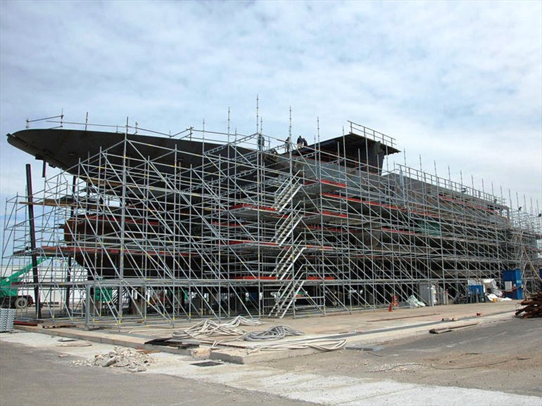 scaffolding for ship