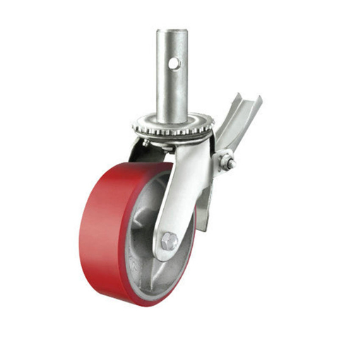 Mobile Scaffolding Construction Steel Caster Wheel For Sale
