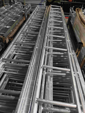 3m 4m Scaffold Steel Monkey Ladder With Hooks