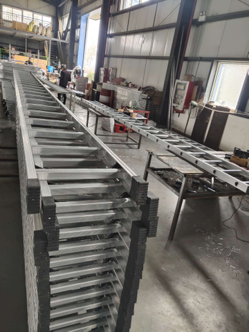 2-6m 25*75mm Scaffold Aluminium Single Straight Ladder