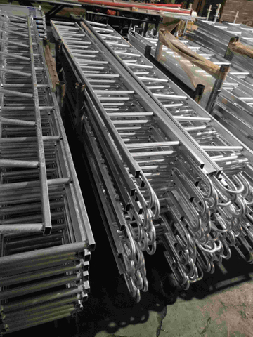 3m 4m Scaffold Steel Monkey Ladder With Hooks