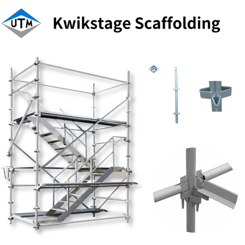 Australian Construction Hot Dip Galvanized Painted Q235/Q355 Steel Kwikstage Scaffolding 