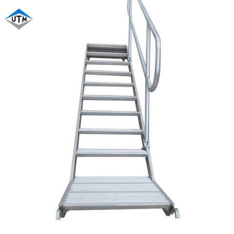 Aluminium Ringlock Scaffolding Stairs Ladder with Safety Staircase Handrail