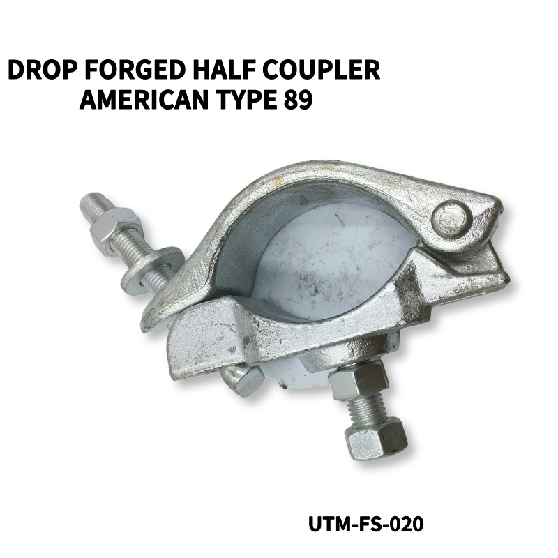 89mm scaffolding Drop Forged Half Coupler American Type