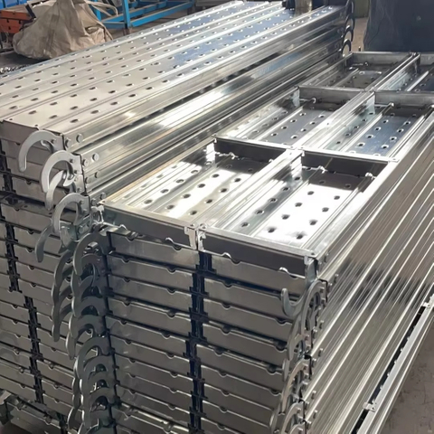 Q235 Galvanized Scaffolding Plank HDG Walk Board Steel Plank with Hook
