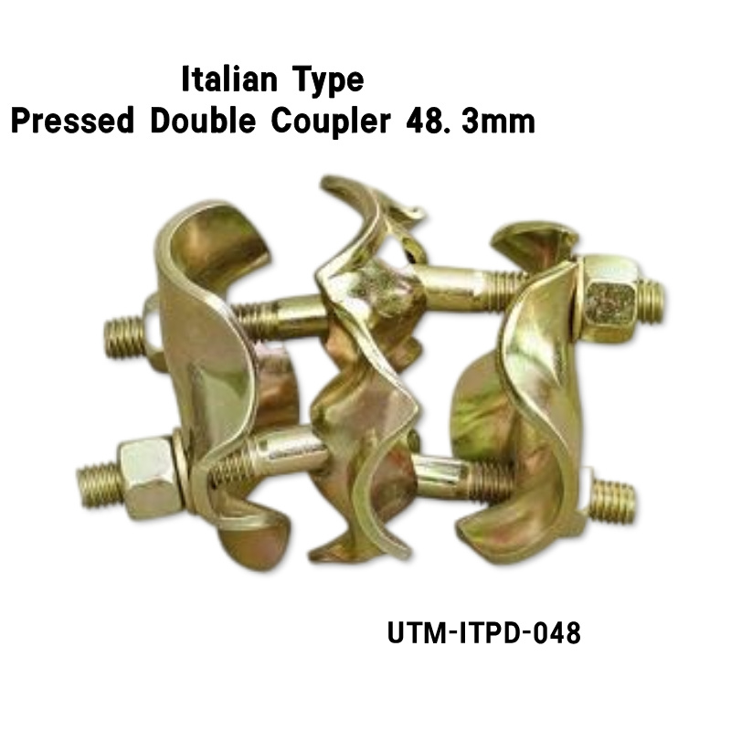 Italian Type Pressed scaffolding Double Coupler 48.3mm
