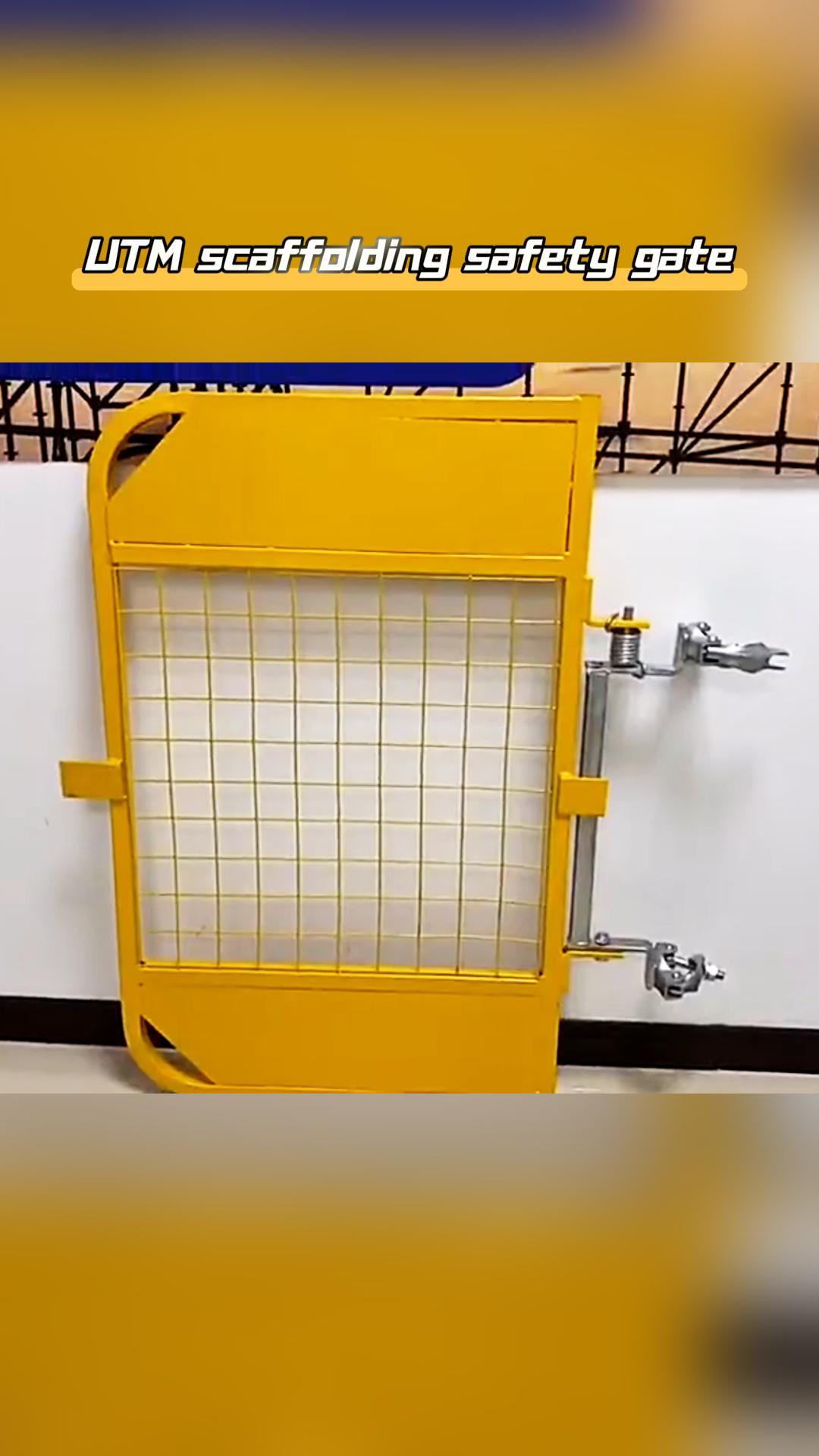 Scaffolding safety gate