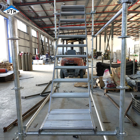 China Customized Aluminium Ringlock Scaffolding Z Type Stairs Staircase