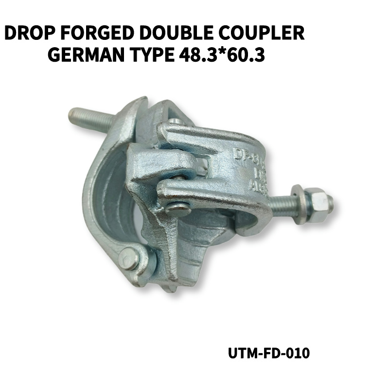 scaffolding 48.3*60.3mm Drop Forged Double Coupler German Type
