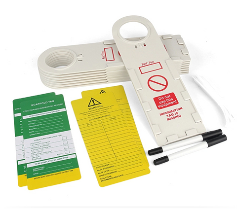 Custom Warning Scaffolding Inspection And Safety Lockout Tag